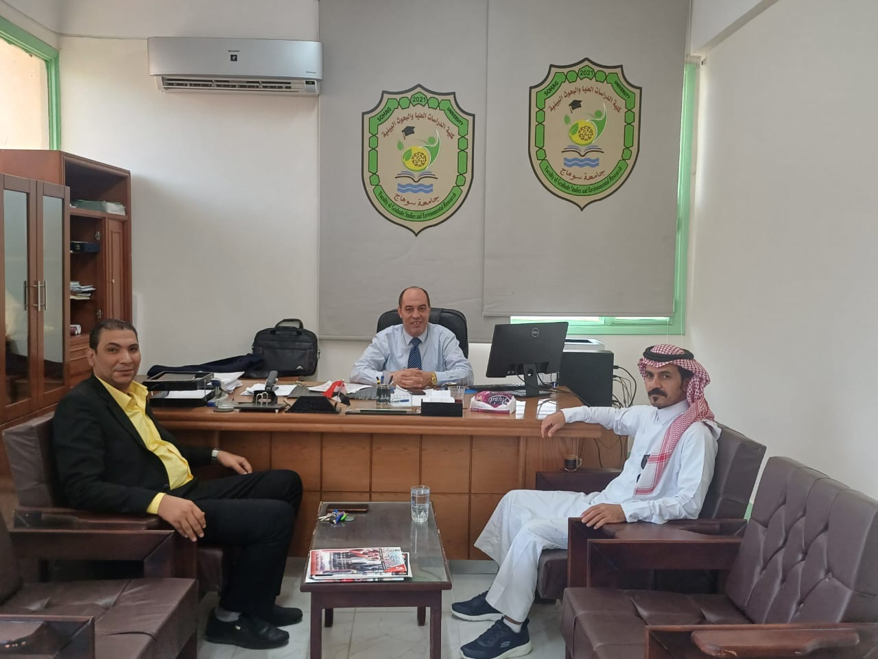 فعاليات الحلقات العلمية لتسجيل رسائل ماجستير بقسم العلوم البيئية الصناعية شعبة الرقابة البيئية وتقييم الأثر البيني