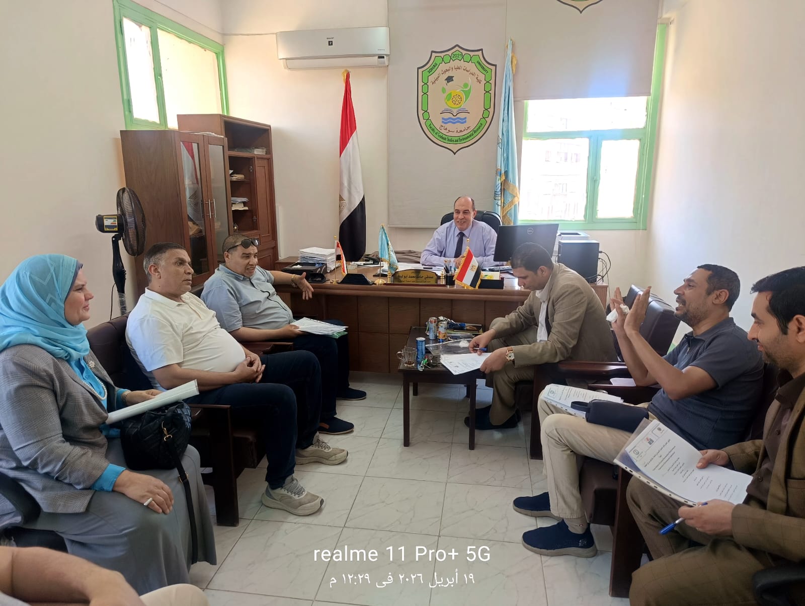 لأول مرة …… مناقشة علمية عن بعد بكلية الدراسات العليا و البحوث البيئة جامعة سوهاج