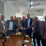 حفل تكريم الدكتور حمدى الشريف وكيل الكلية بمناسبة ترقيته لدرجة الأستاذية فى الفلسفة السياسية